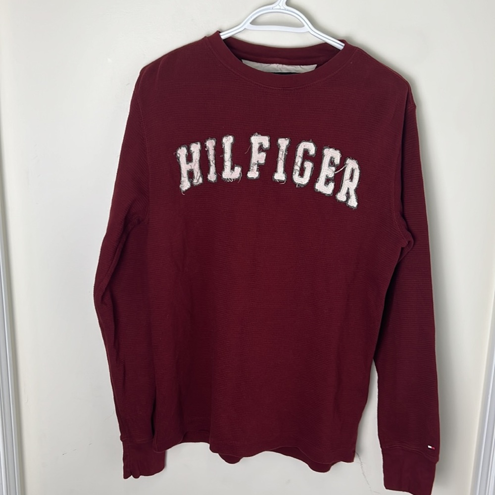 Tommy Hilfiger Spellout CrewNeck Sweatshirt Size XS